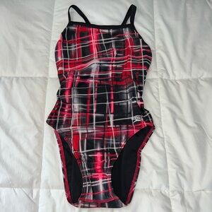 Red speedo one piece